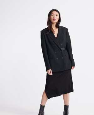 Superdry Edit Blazer Női Kabát Fekete | JEPFL5032